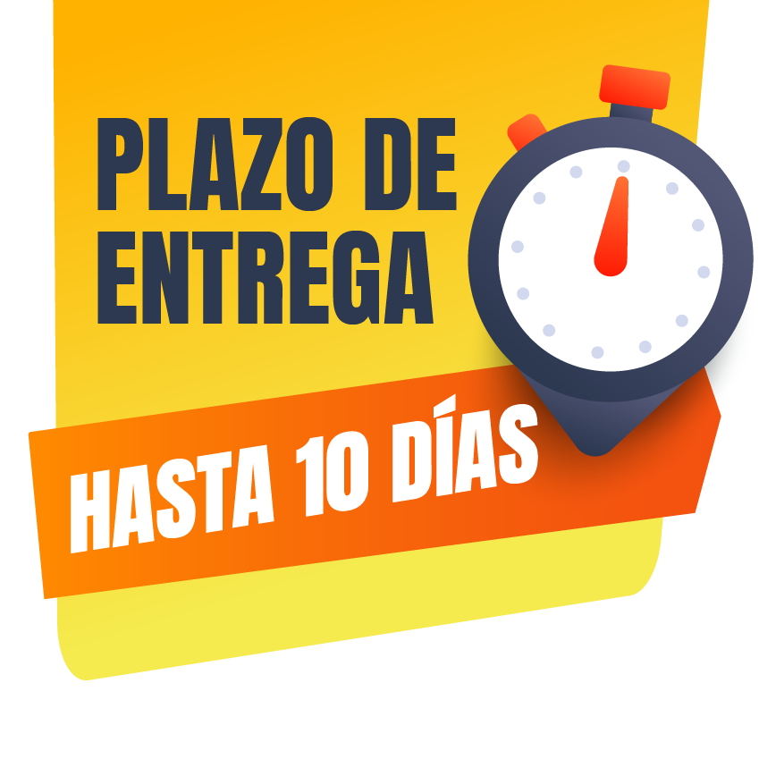 Plazo de entrega de 10 días hábiles