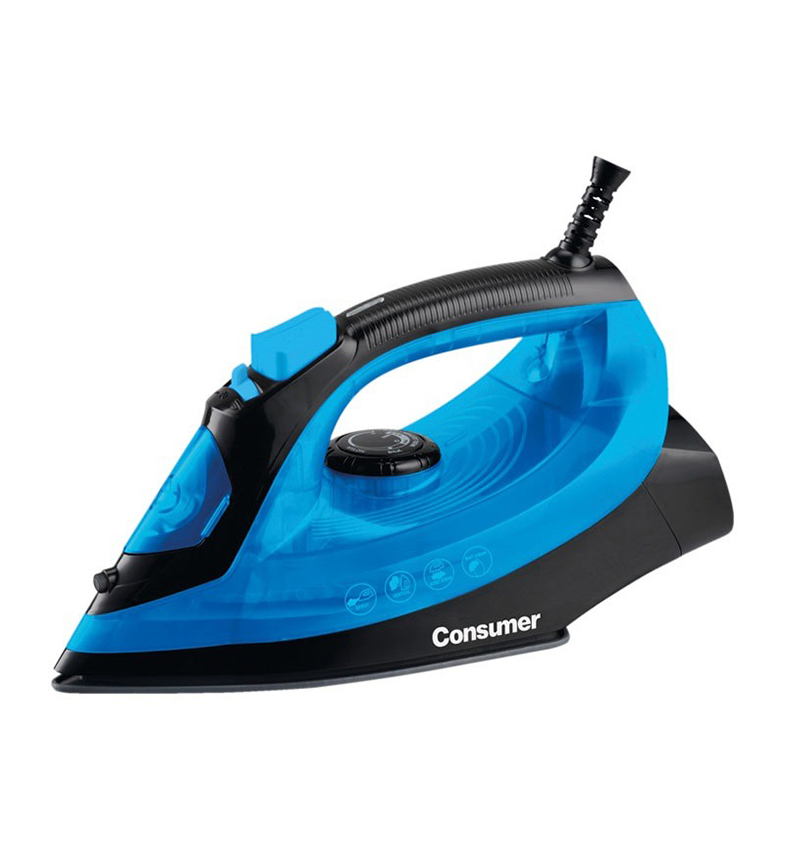 PLANCHA A VAPOR CONSUMER AZUL