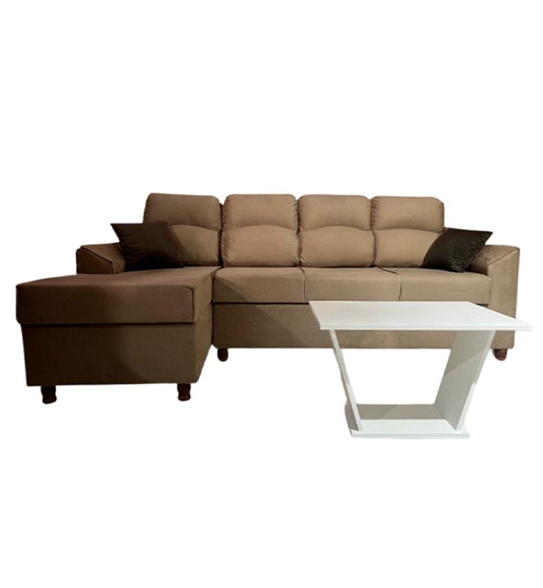 SOFA NEW SAN LORENZO BEIGE 3 LUGARES + CHAISE