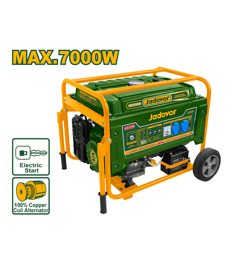 GENERADOR 7000W NAFTERO. ARRANQUE ELECTRICO. JADEVER CAJA