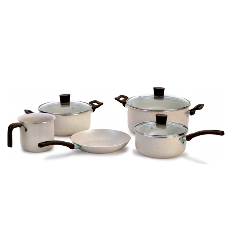SET DE COCCION 5 PIEZAS - LINEA: EKO BEIGE