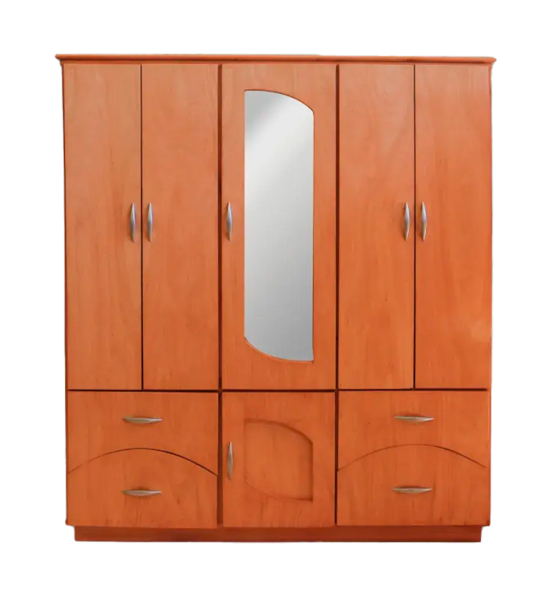 ROPERO DE 5 PUERTAS LP - CEDRO NATURAL