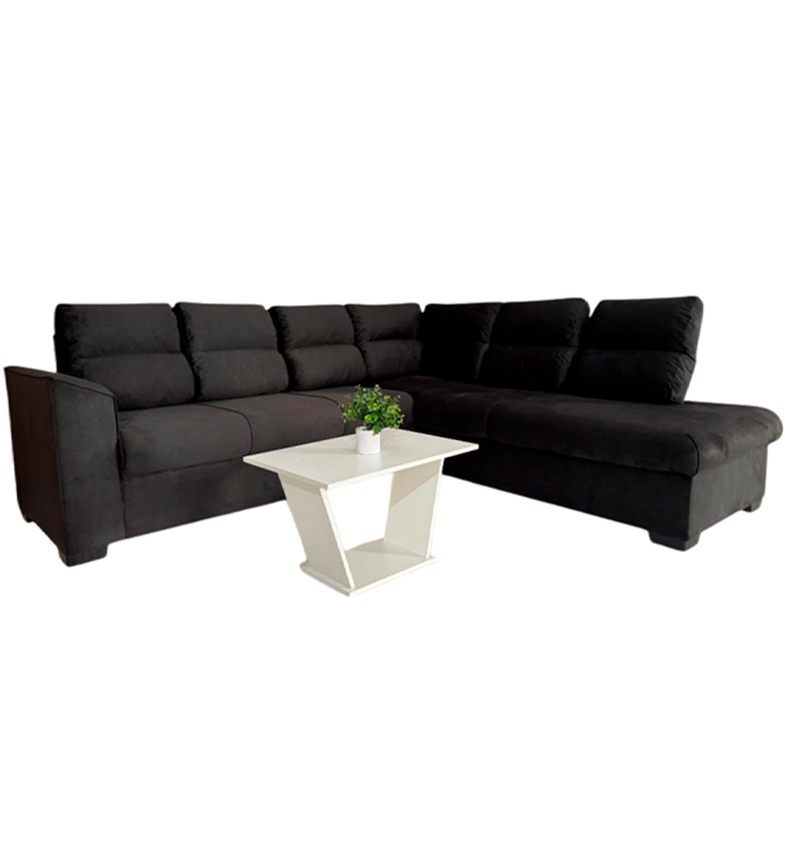 SOFA ESQUINERO PILAR NEGRO