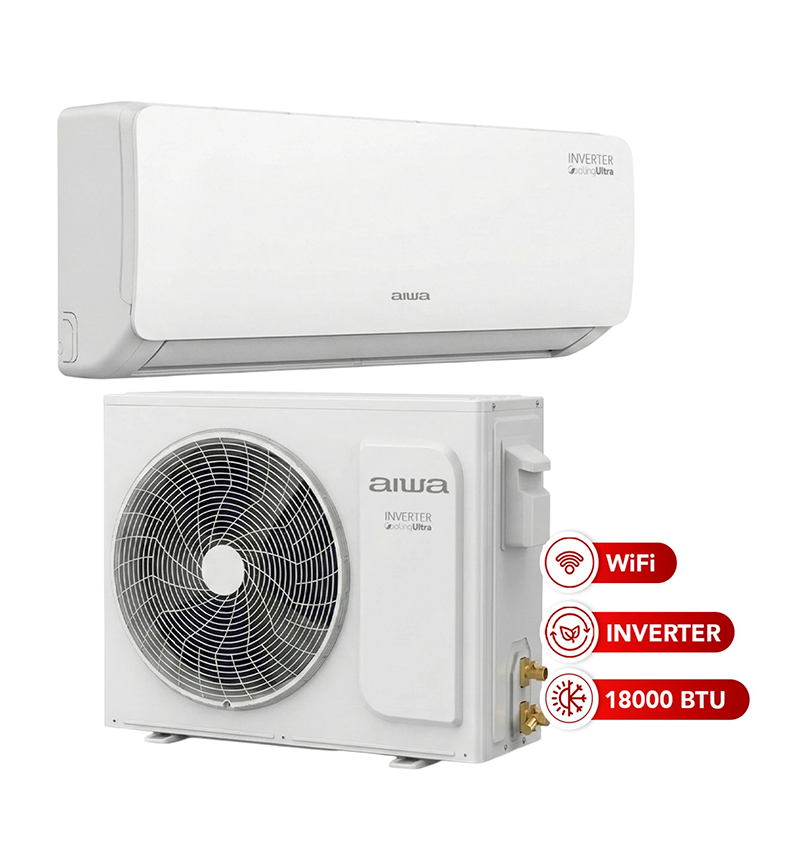 AC 18.000BTU - FRIO CALOR- C/R - PURIFICADOR - GAS ECOLÓGICO R410A - 220V AIWA