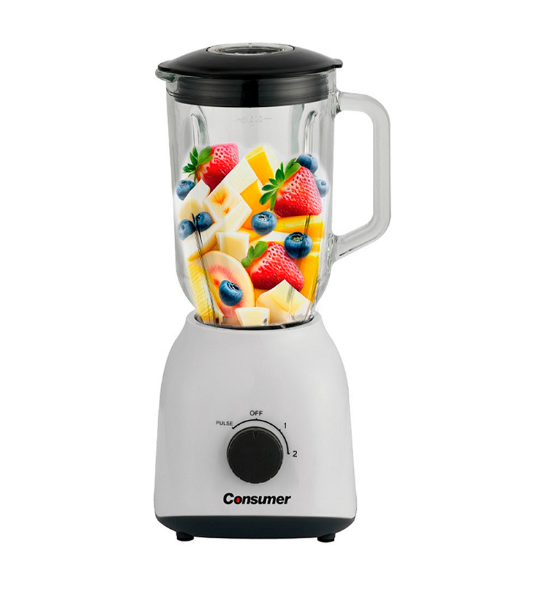 LICUADORA CONSUMER DE 2 VELOCIDAD BLANCO 1,5L
