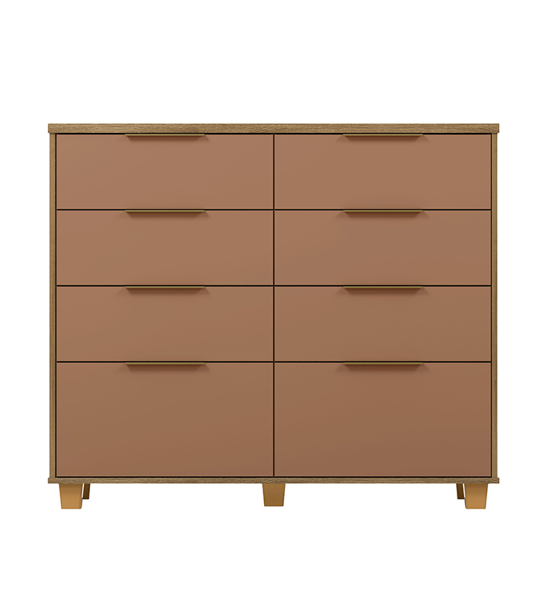 COMODA MOVELMAX 8CAJ DUBAI INTENSE CAMARIN/NATURE