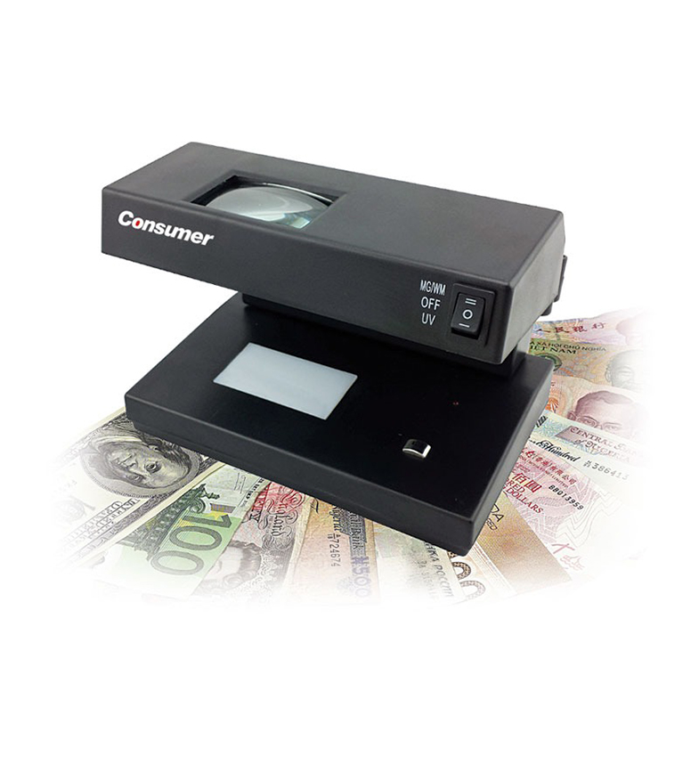 DETECTOR DE BILLETES FALSO DE MESA CONSUMER MG/UV