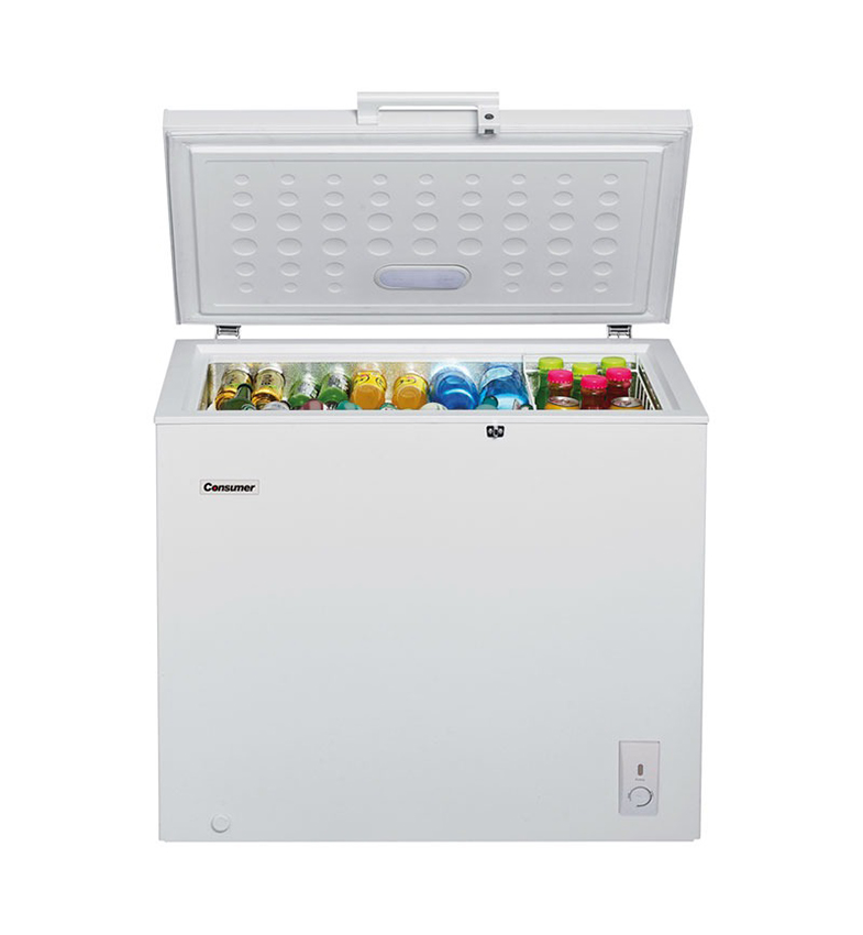 CONGELADOR HORIZONTAL TAPA CIEGA Y PARA INTERNA DESLIZABLE CONSUMER 250LTS
