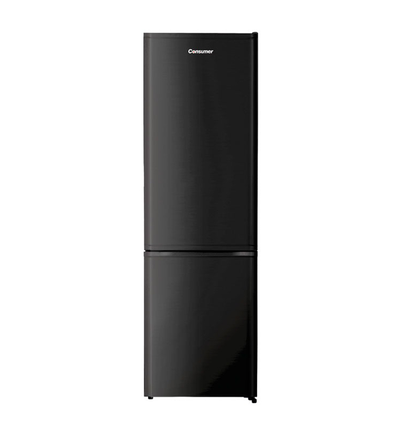HELADERA CONSUMER DOBLE PUERTA DE 350LTS COMBI NEGRO