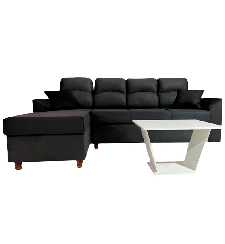SOFA NEW SAN LORENZO GRIS 3 LUGARES + CHAISE