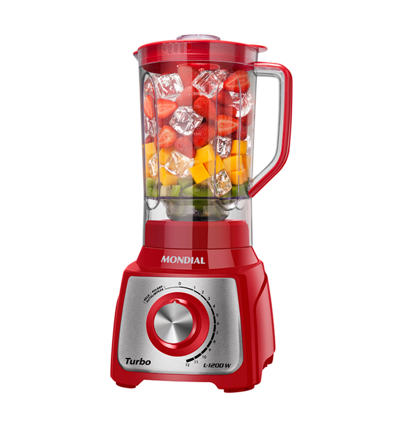 LICUADORA TURBO INOX RED 12 VELOCIDADES - 3,0L - 1200W