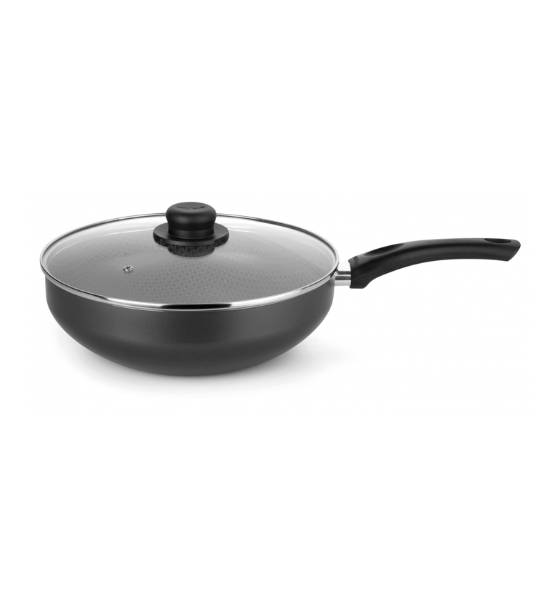 SARTEN WOK 28CM C/TAPA
LINEA: INDUCT+