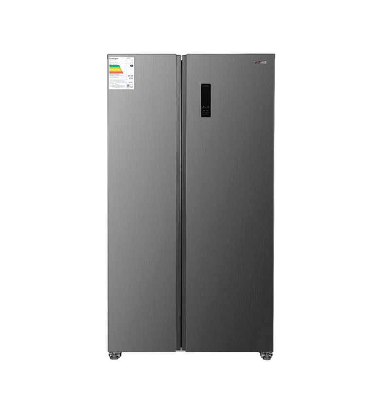 HELADERA MIDAS SIDE BY SIDE 500LTS MD-SBS500 F/S INOX F/S