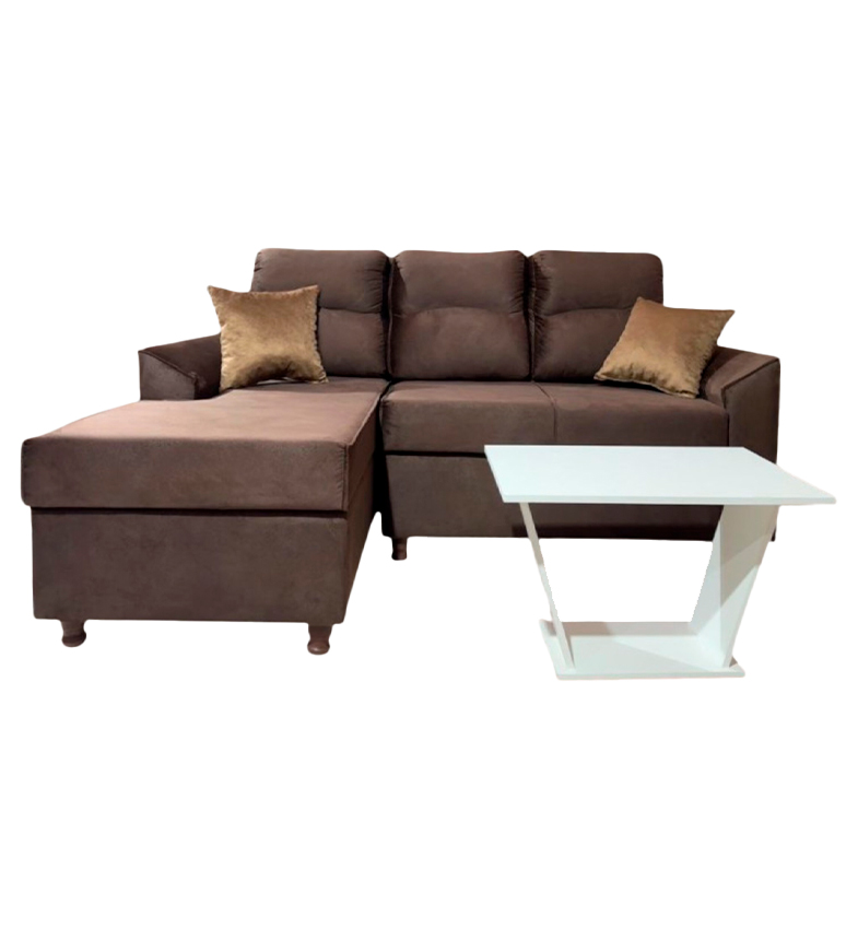 SOFA NEW SAN LORENZO MARRÓN 2L+CHAISE