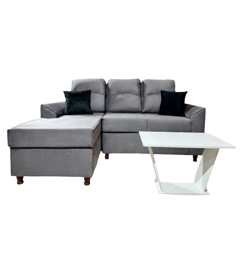 SOFA NEW SAN LORENZO GRIS 2L+CHAISE