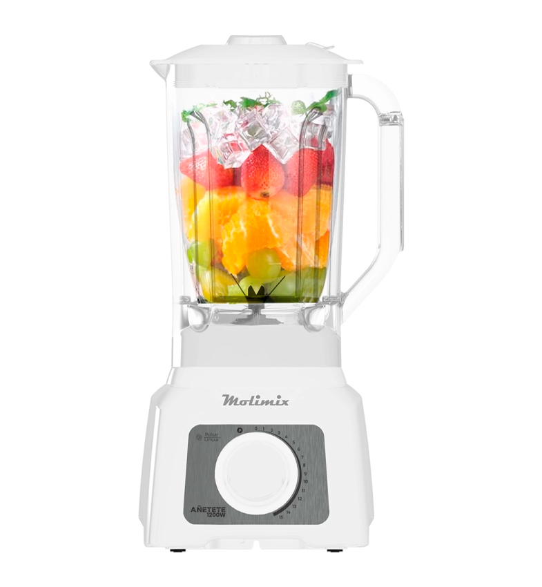 LICUADORA ANETETE JARRA CRISTAL DE 3.2 LITROS 15 VELOCIDADES - 1200W
