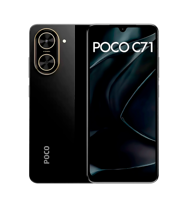 CELULAR XIAOMI POCO C71 DUAL 64GB/3GB RAM BLACK