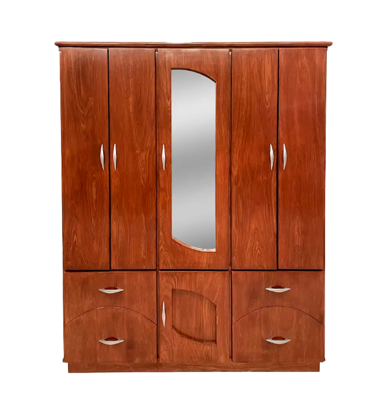 ROPERO DE 5 PUERTAS LP - NOGAL