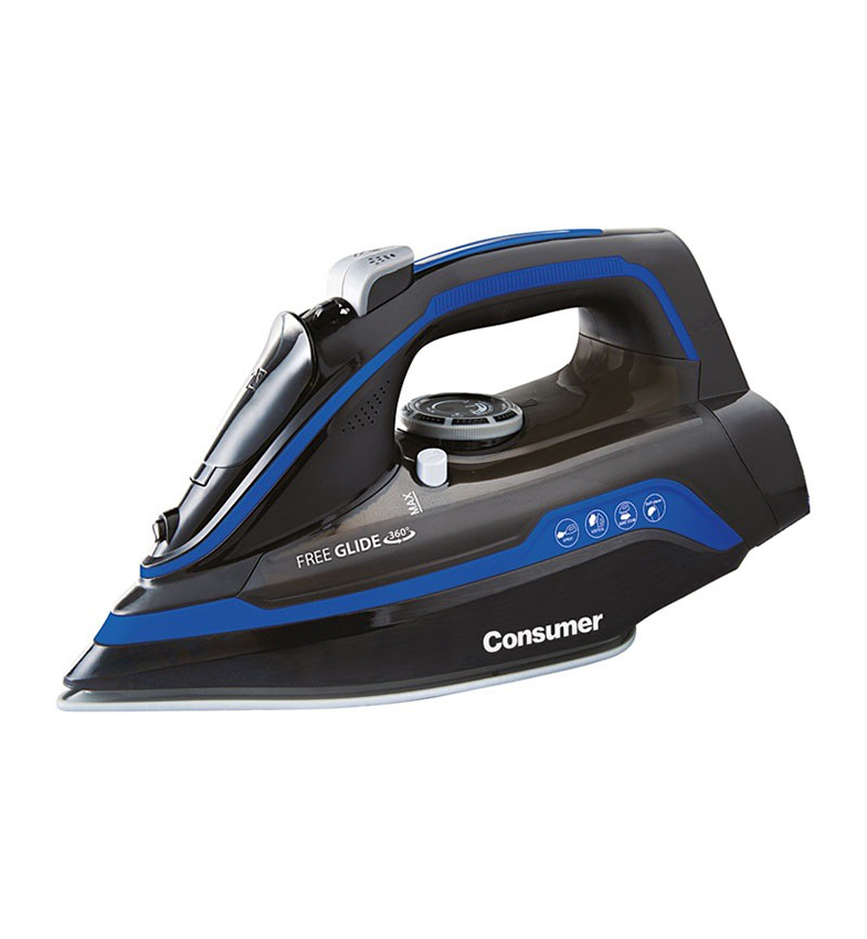 PLANCHA A VAPOR INALAMBRICA CONSUMER AZUL