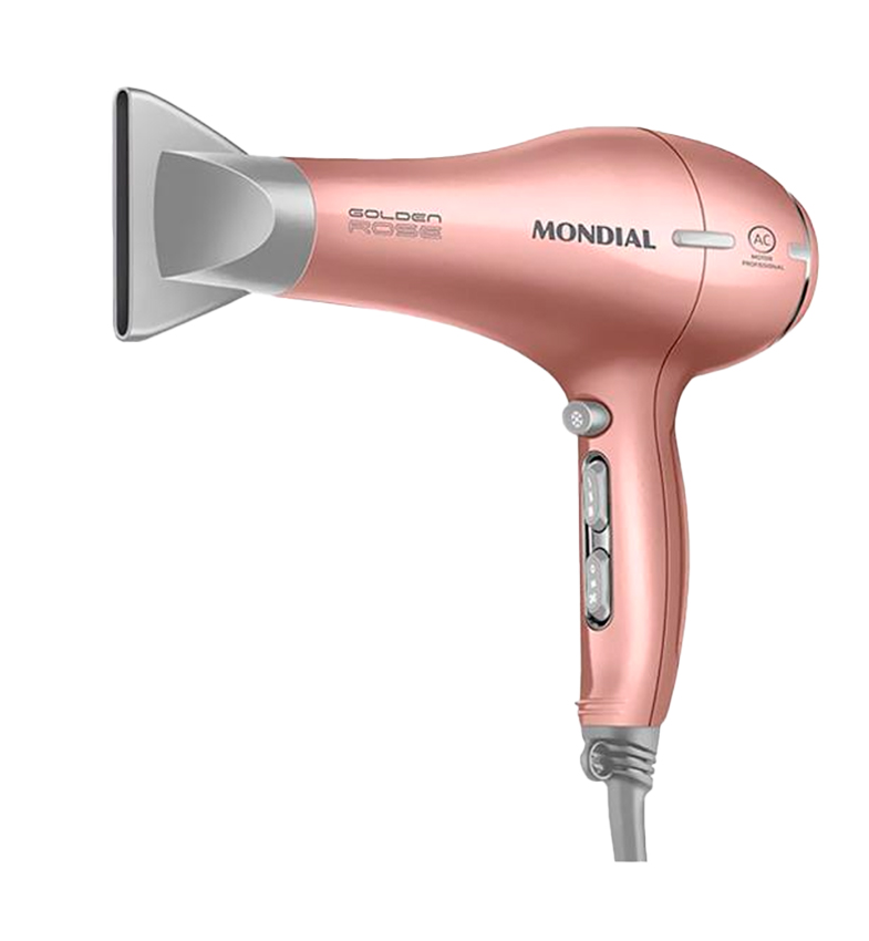 SECADOR DE CABELLOS GOLDEN ROSE - 2000W