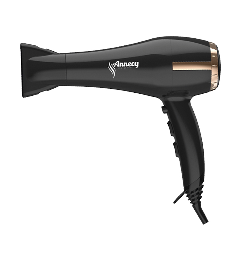 SECADOR DE PELO ANNECY 2200W SALON 2 VELOCIDADES 3 NIVELES DE TEMPERATURA ANNECY HD304