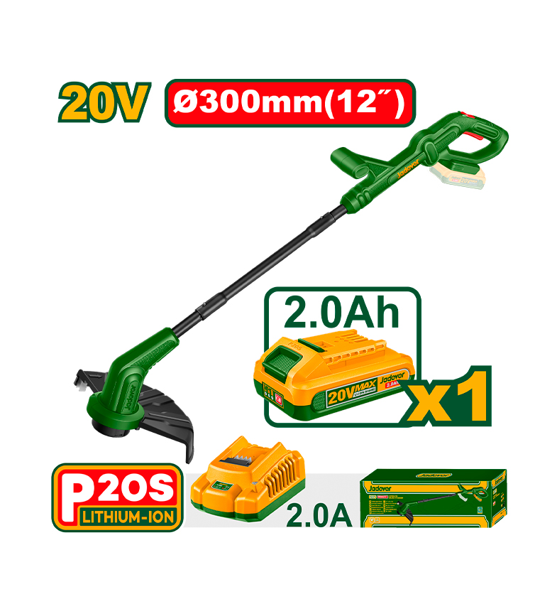 BORDEADORA INALÁMBRICA + 1X BATERIA 20V 2AH. JADEVER