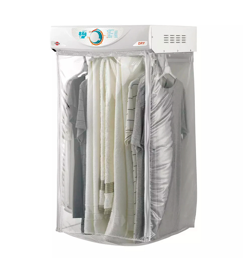 SECARROPAS COLGANTE TOKYO DRY 8KGS CON 9 ESPACIOS PARA COLGAR 65°C + ANTIARRUGAS