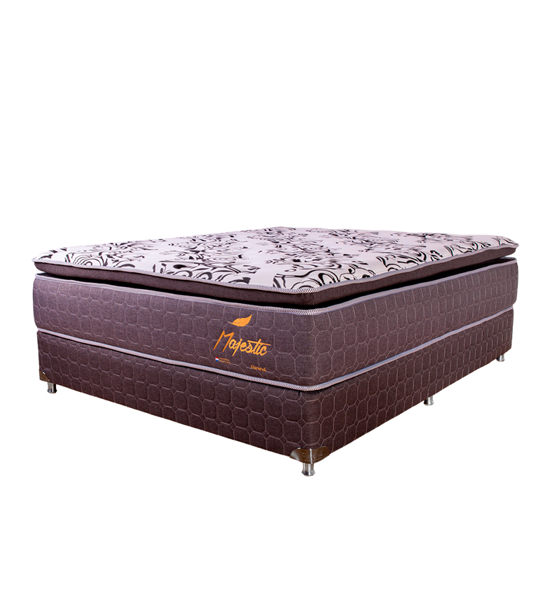 SOMMIER PARANA MAJESTIC 140X190 B+C GRIS