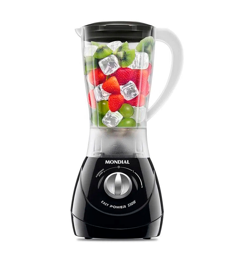LICUADORA EASY POWER BLACK JARRA PP INQUEBRAVEL 2 VELOCIDADES - 550W