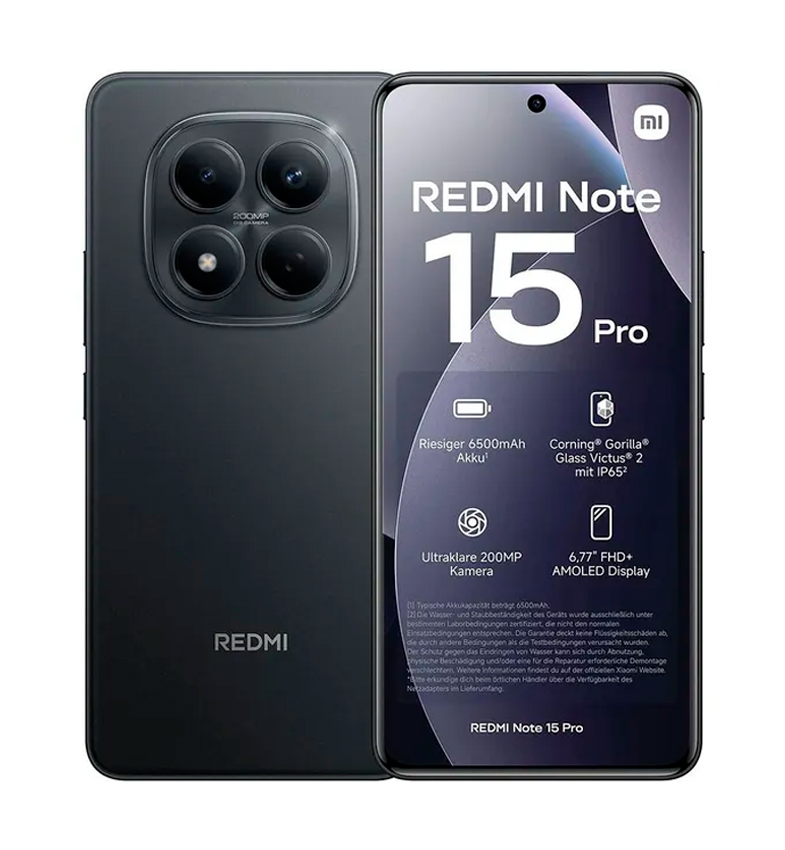 CELULAR XIAOMI REDMI NOTE 15 PRO LTE DUAL 256GB/8GB BLACK