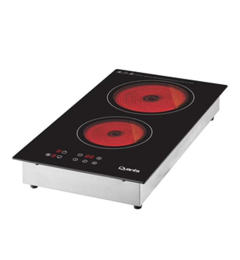 COCINA ELÉCTRICA INFRARROJA DE 2 HORNALLAS 3000W 220V QTCEI300 QUANTA