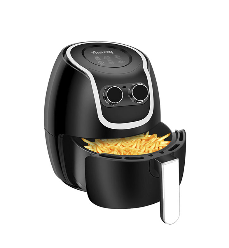 AIR FRYER ANNECY 6 LITROS 1.500W, CON PERILLA 80°C-200°C REF. LYAF026