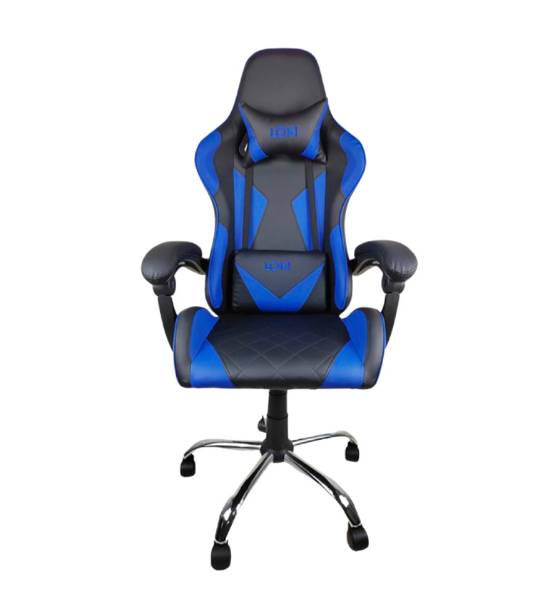 SILLA GAMER EMPOLI CON REPOSAPIE EM-G01 AZUL ODIN