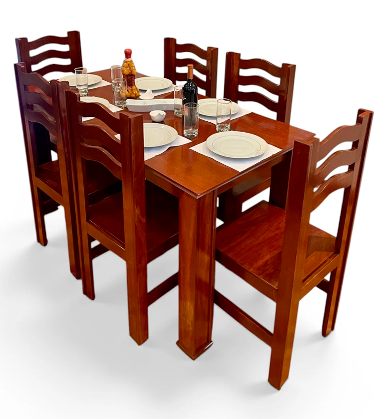 JUEGO DE COMEDOR DE 6 SILLAS (VENEZIA)