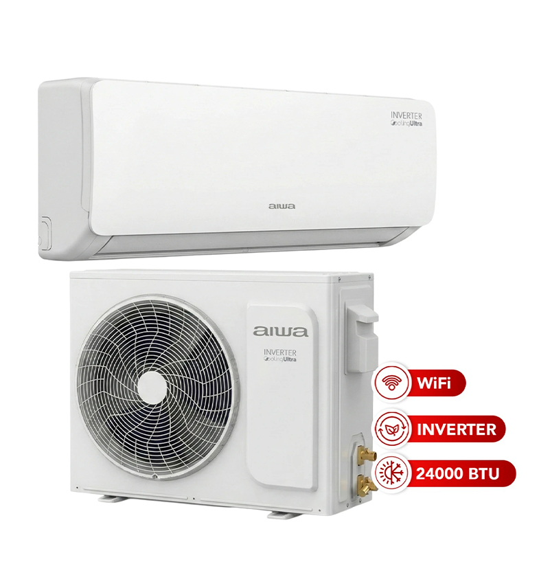 AC 24.000BTU - FRIO CALOR- C/R - PURIFICADOR - GAS ECOLÓGICO R410A - 220V AIWA