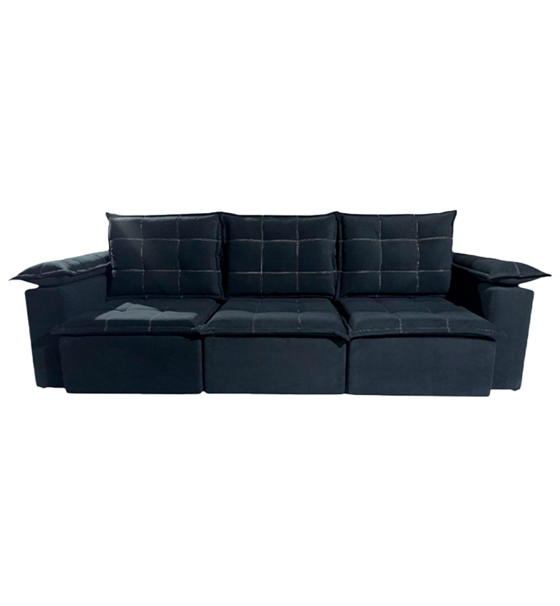SOFÁ RETRÁCTIL BOQUERON 3L NEGRO