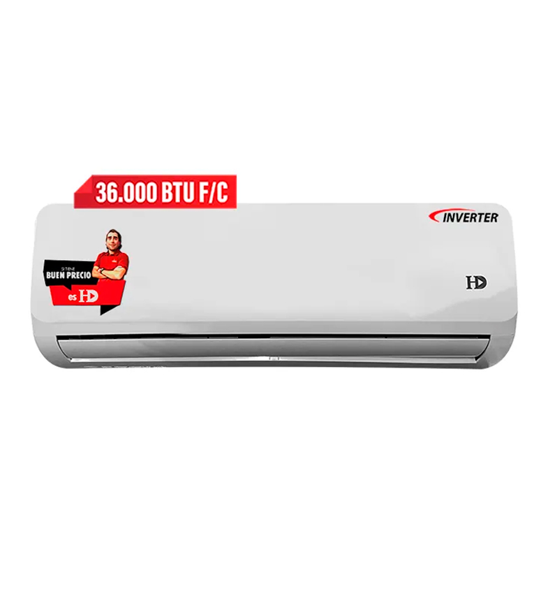 AIRE ACONDICIONADO SPLIT HD PLAY 36.000 BTU C/F INVERTER