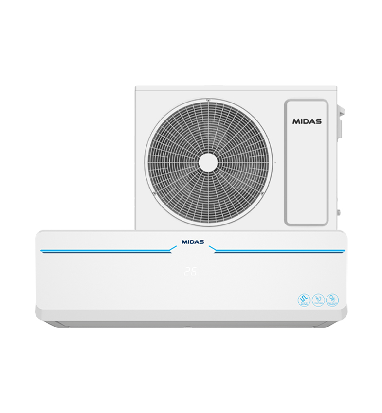 AIRE ACONDICIONADO MIDAS 18.000 BTU F/C MD-AIR18 AA R410 GAS ECOLOGICO