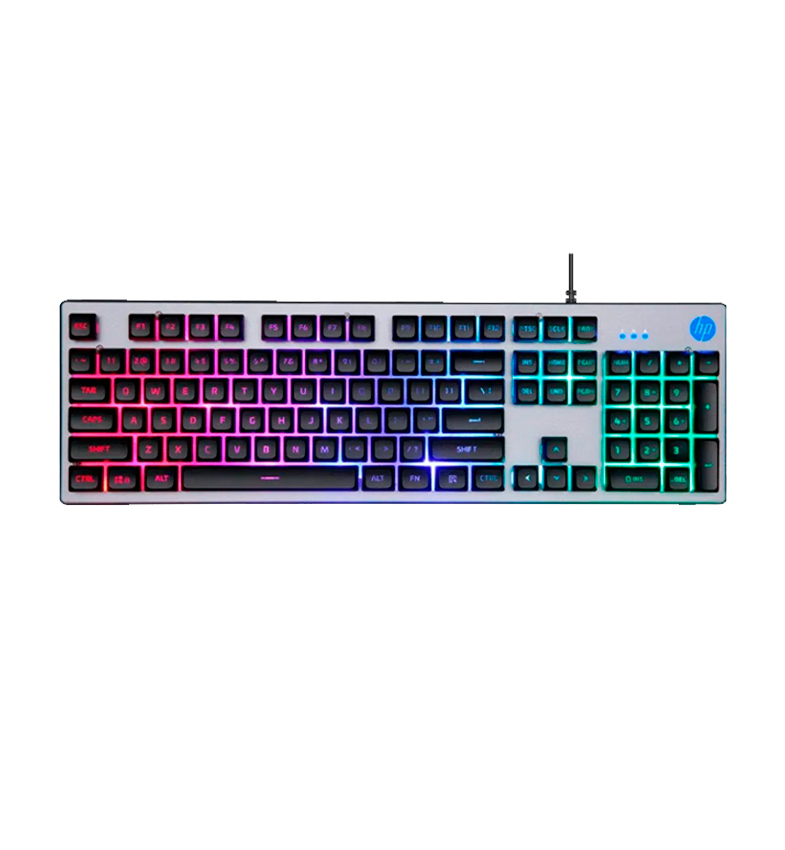 TECLADO HP USB GAMER K500F RGB/ESP/GRIS