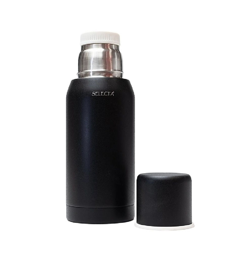 TERMO 750ML DOBLE PARED NEGRO AQUA SELECTA