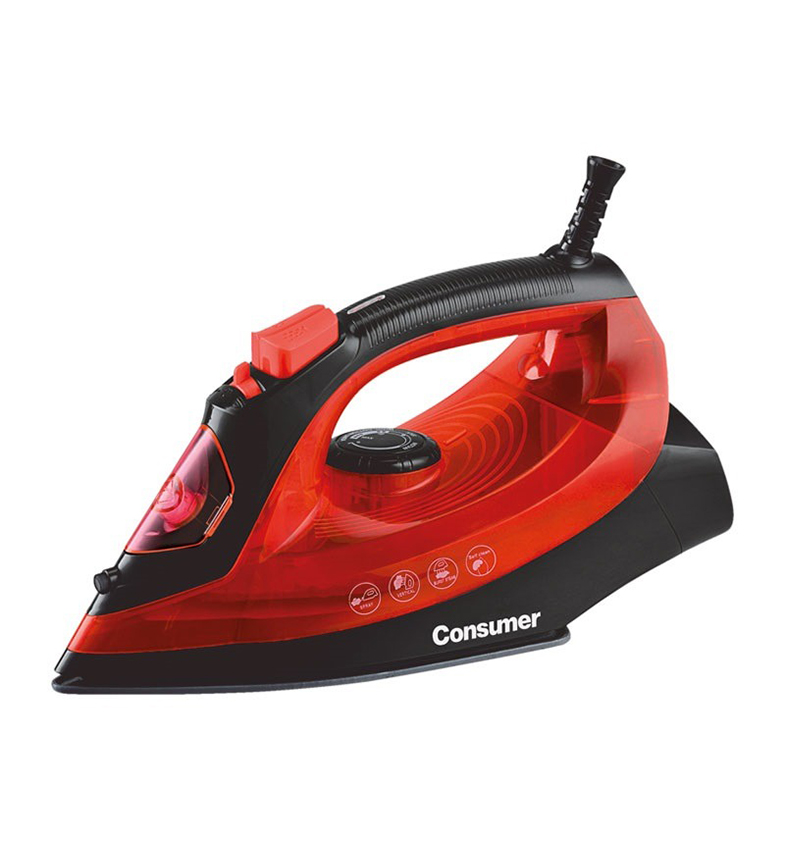 PLANCHA A VAPOR CONSUMER ROJO.