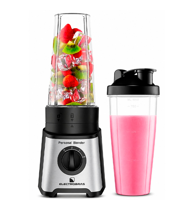 LICUADORA PERSONAL BLENDER 2 VASOS DE 750ML 350W (EBPB-350)