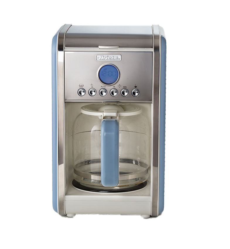 CAFETERA ARIETE CREMA/AZUL